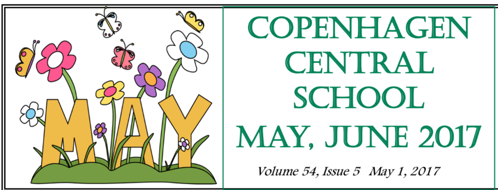 May/June Newsletter & May Menus
