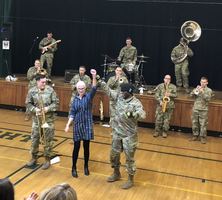 10th Mountain Division Brass Band Visits CCS