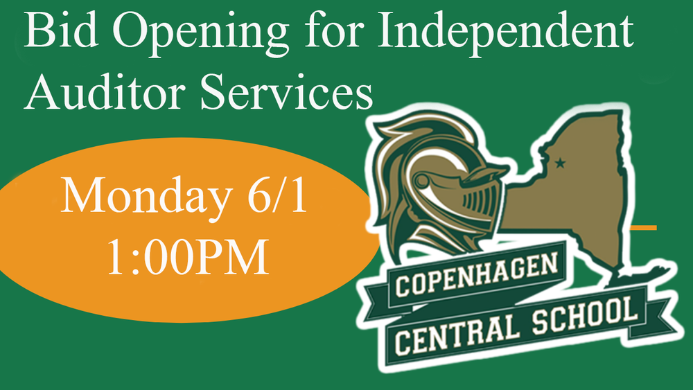 Bid Opening for Independent Auditor Services