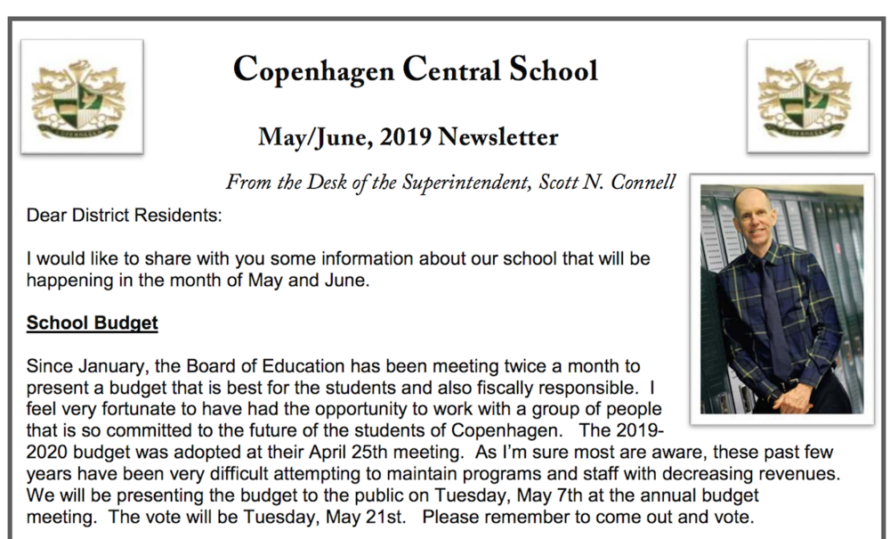 May/June Newsletter