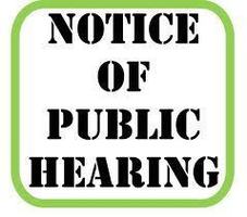 Public Hearing - March 15, 2021 @ 6:00 p.m.