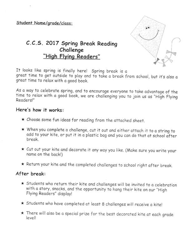 Spring Break Reading Challenge