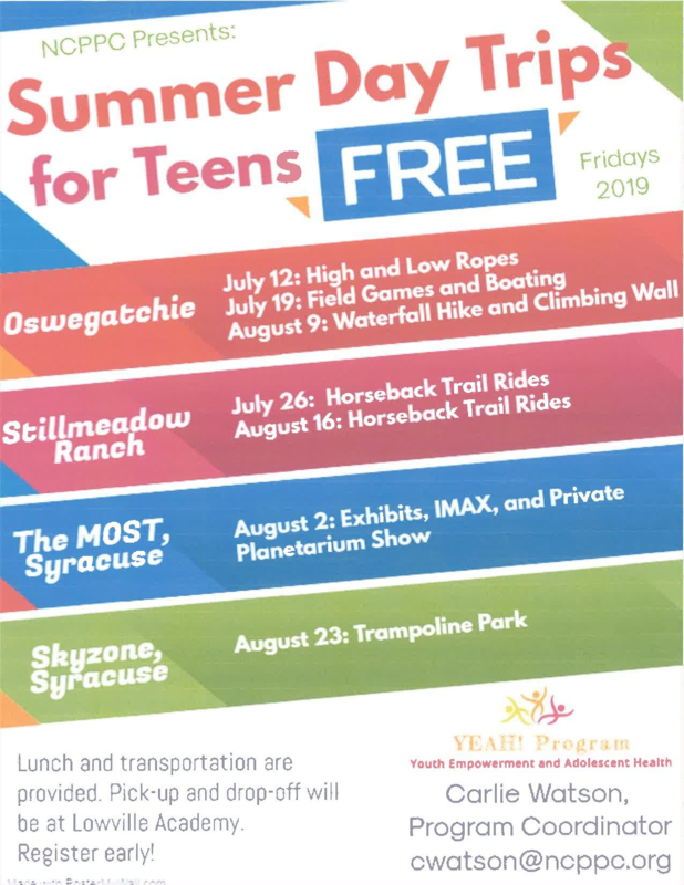 FREE Summer Day Trips for Teens